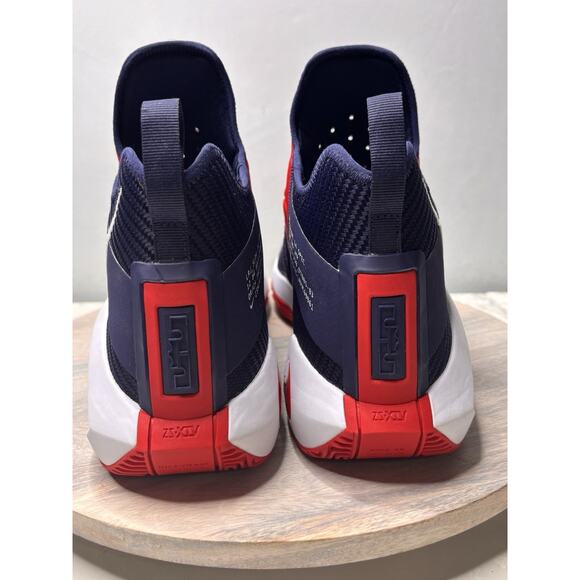 Nike LeBron Soldier 14 “USA” Navy/Red/White Basketball Shoes Size 17 Rare - Picture 5 of 11